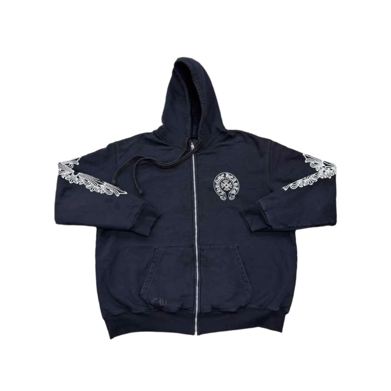 Chrome Hearts Zip Up "MALIBU" Black Used Size 2XL