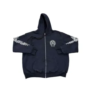 Chrome Hearts Zip Up "MALIBU" Black Used Size 2XL