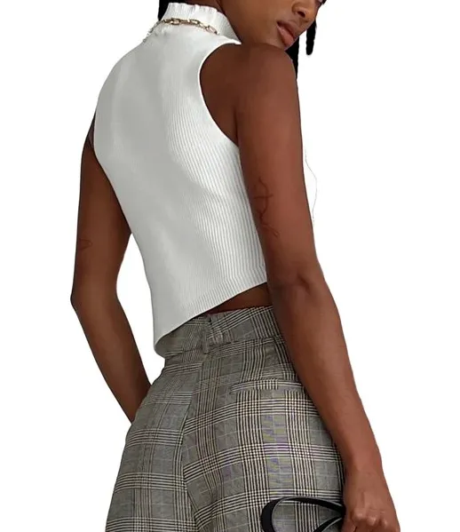 CITGEETT Turtleneck Crop Top