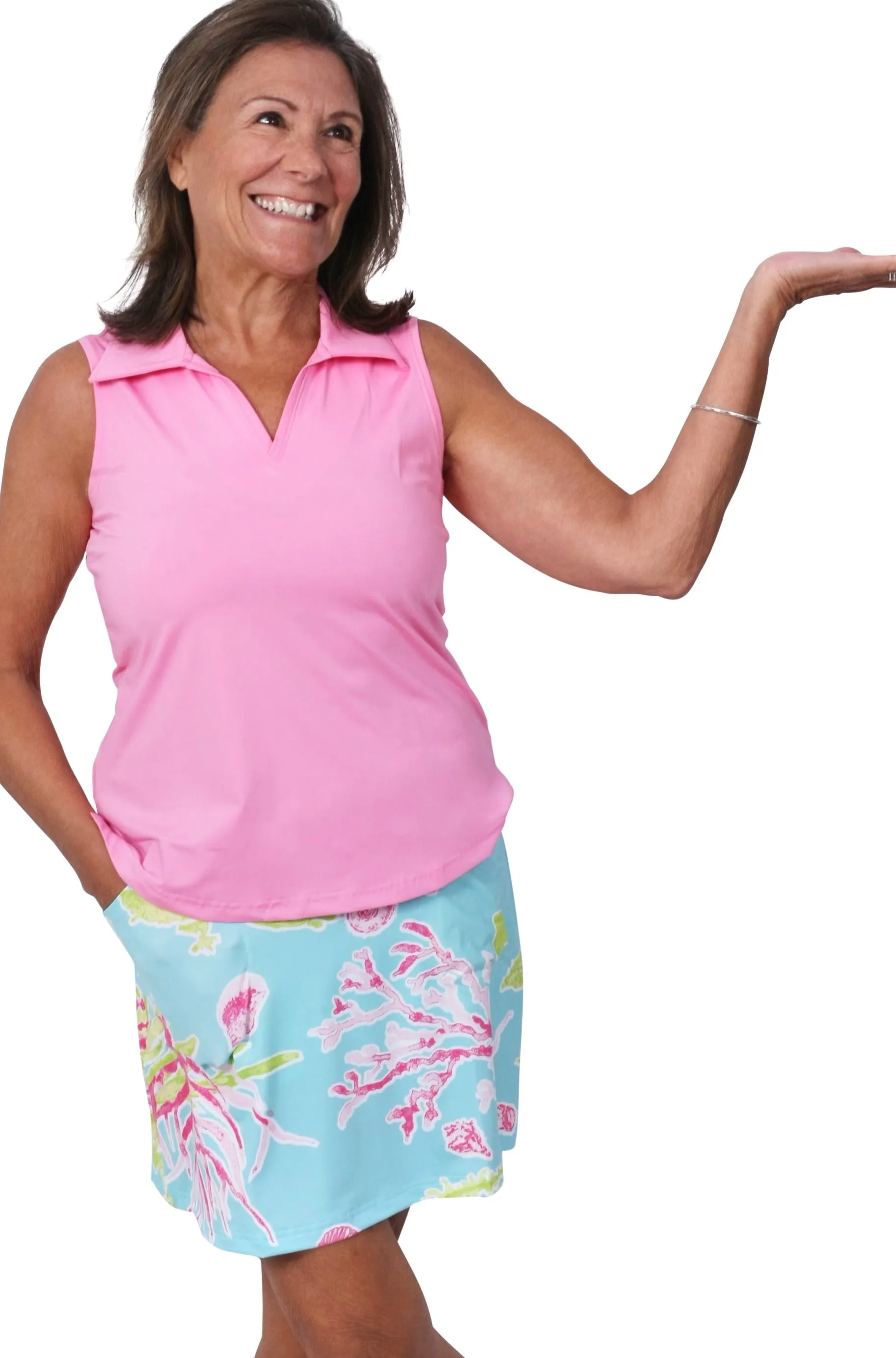 Clare Polo Top Pink
