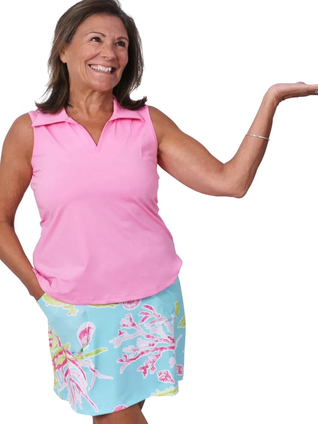 Clare Polo Top Pink