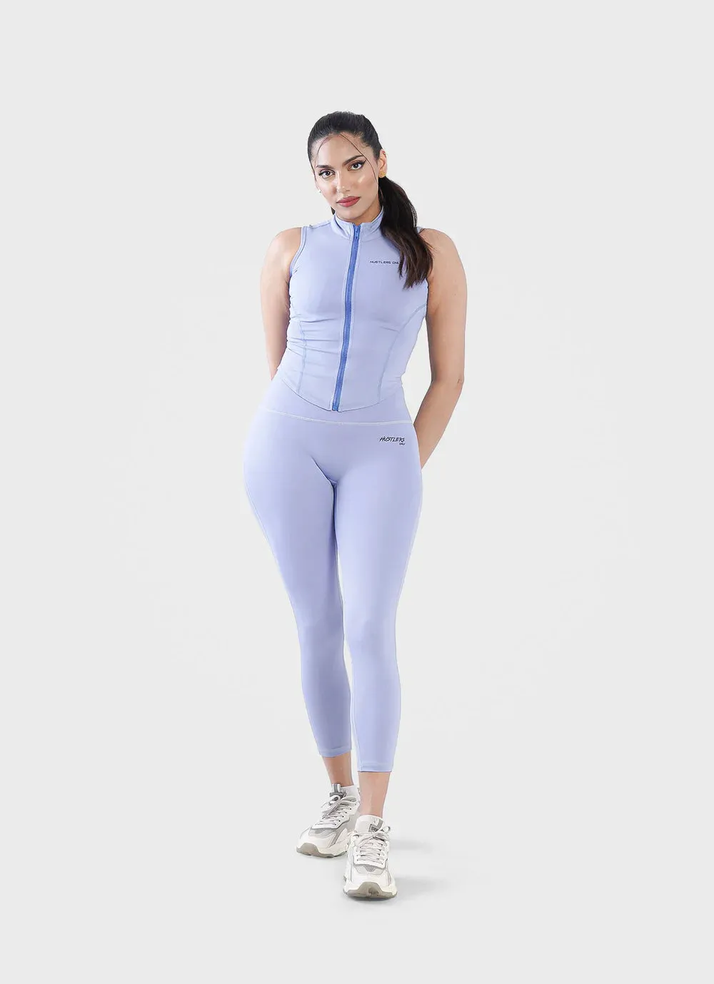 Code Zip Up Vest - Sky Blue