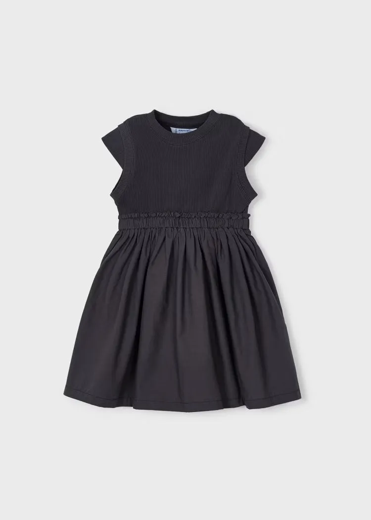 Combined Ribbed Dress