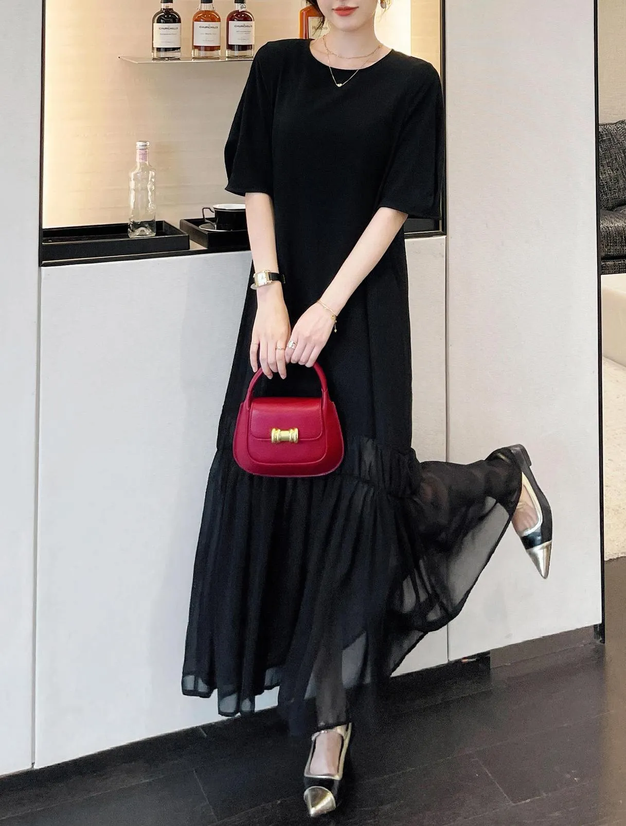 Comfortable and Cool Cotton-Linen T-Shirt Dress Perfect for Summer