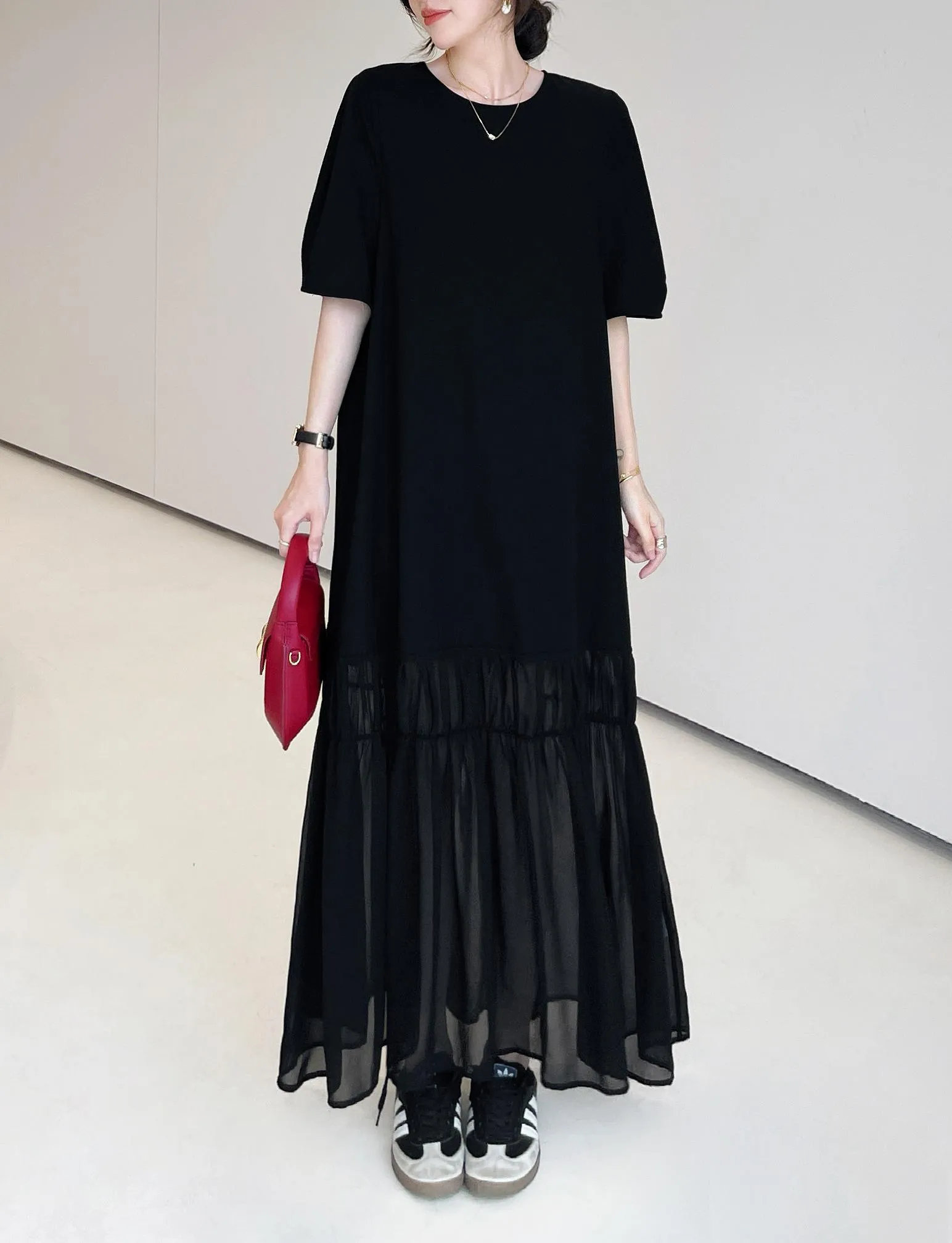 Comfortable and Cool Cotton-Linen T-Shirt Dress Perfect for Summer