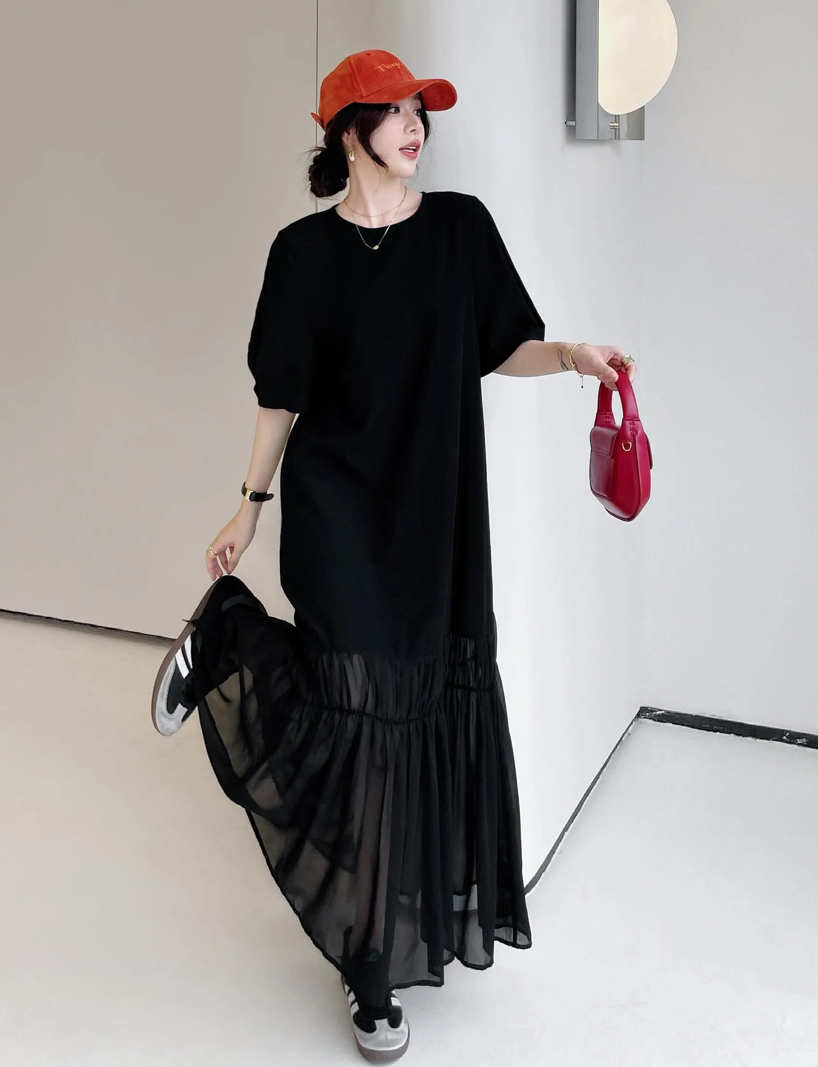 Comfortable and Cool Cotton-Linen T-Shirt Dress Perfect for Summer