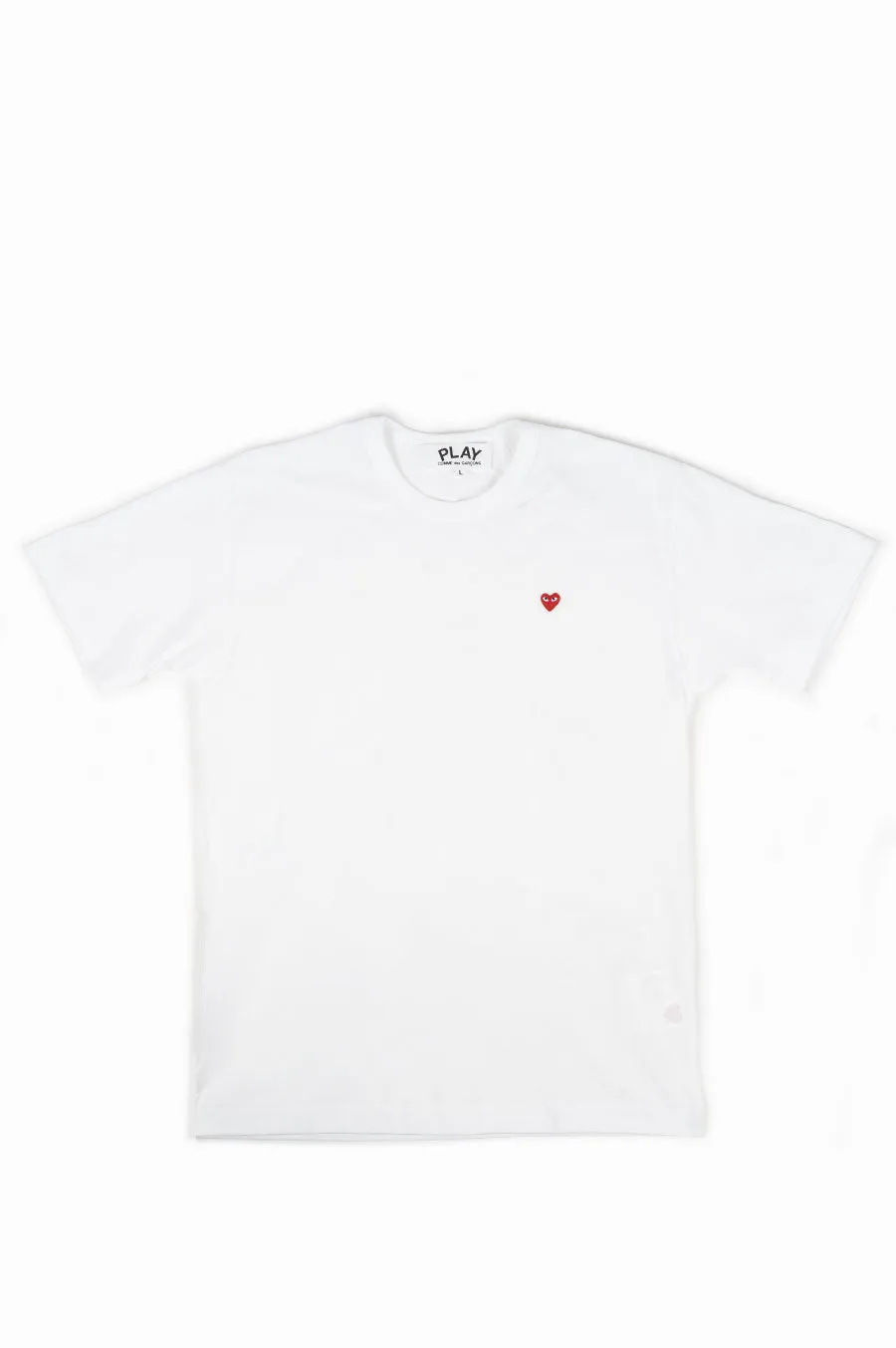 COMME DES GARCONS PLAY SMALL RED HEART T-SHIRT WHITE