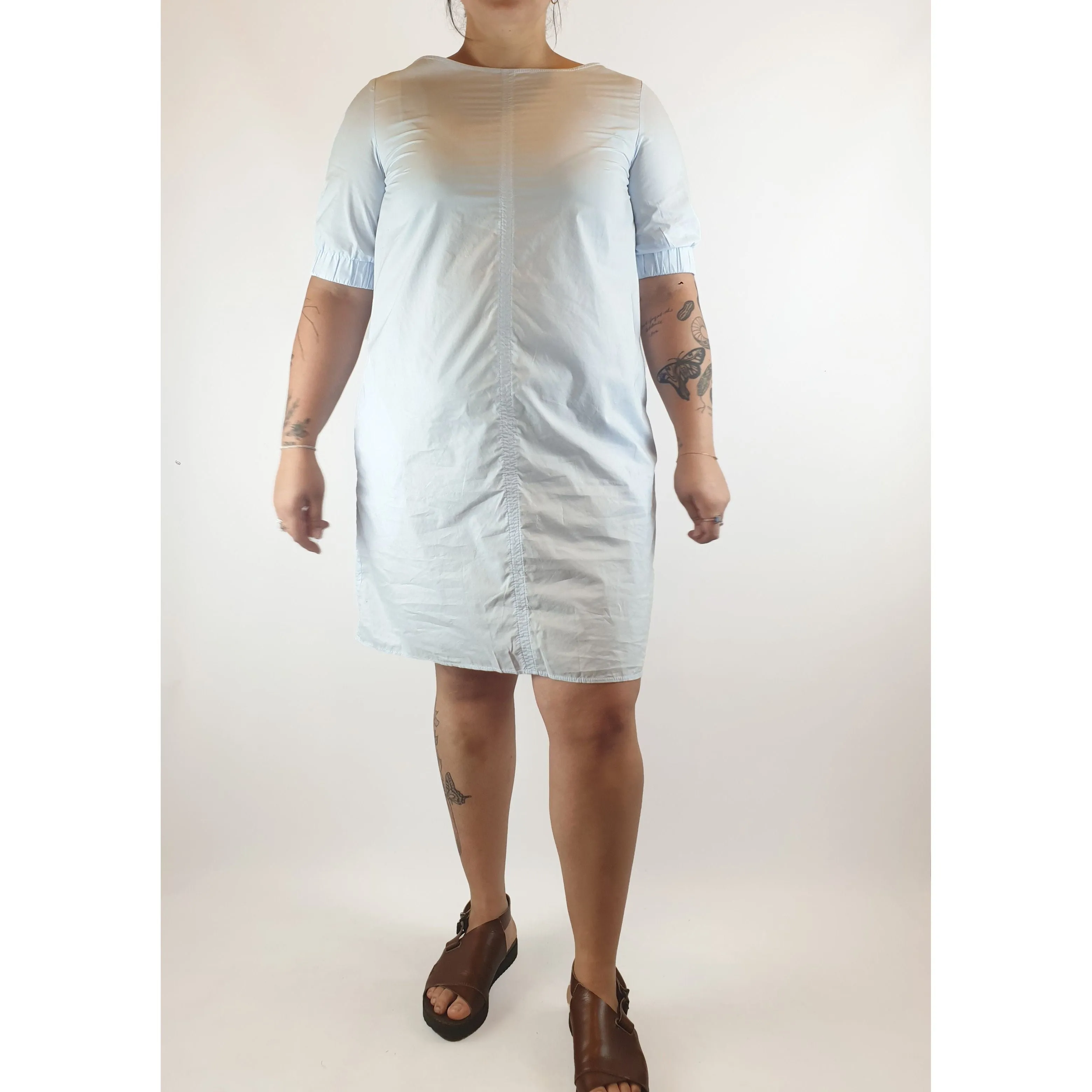 Cos blue half sleeve dress size 42 (best fits size 14)