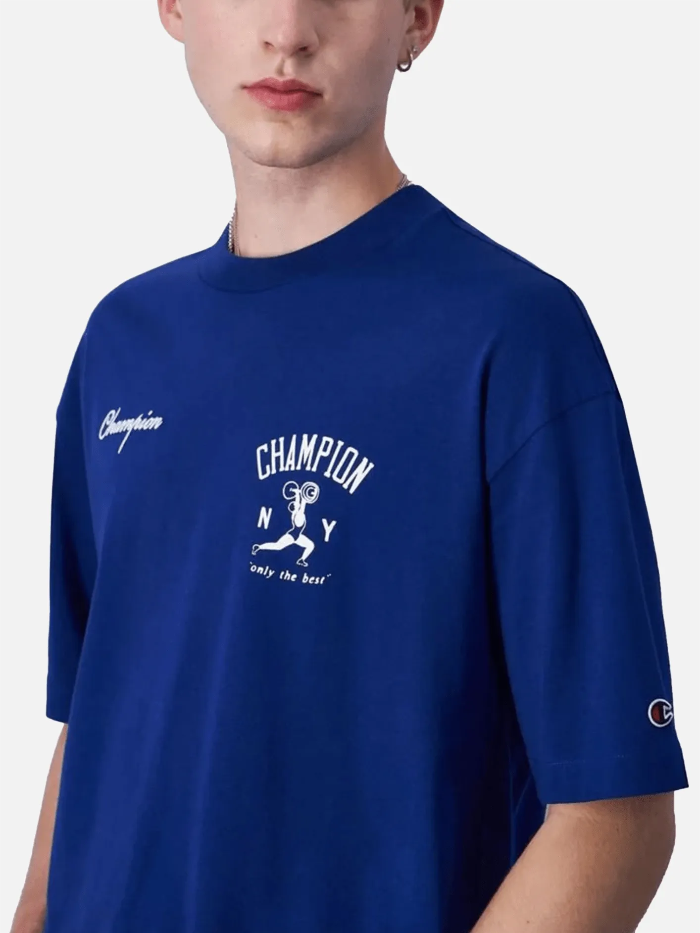 Crewneck T-Shirt - Navy