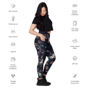 Crossover leggings with pockets Has Matching Tops Sold Separate XXS to 6XL Adult/Teen Activewear