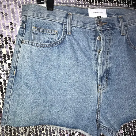 Current Elliott High Rise Denim Shorts