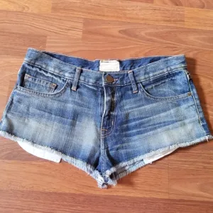 Current/Elliott Fringe Denim Jean Shorts M New
