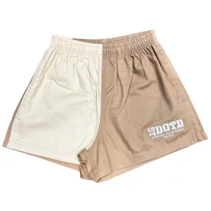 DD Shorts - Cream/Brown Scrubbers