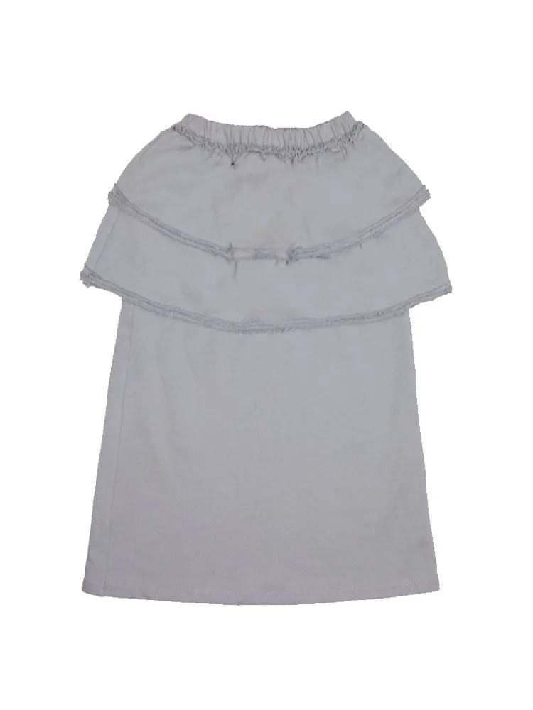 Detachable Gray Long Short Sweatshirt Dresses【s0000005717】