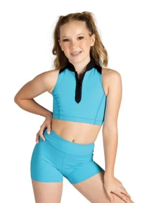 DM Sloane Jr. Zip Front Top