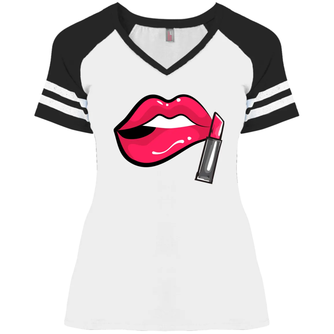 DM476 Ladies' Game V-Neck T-Shirt