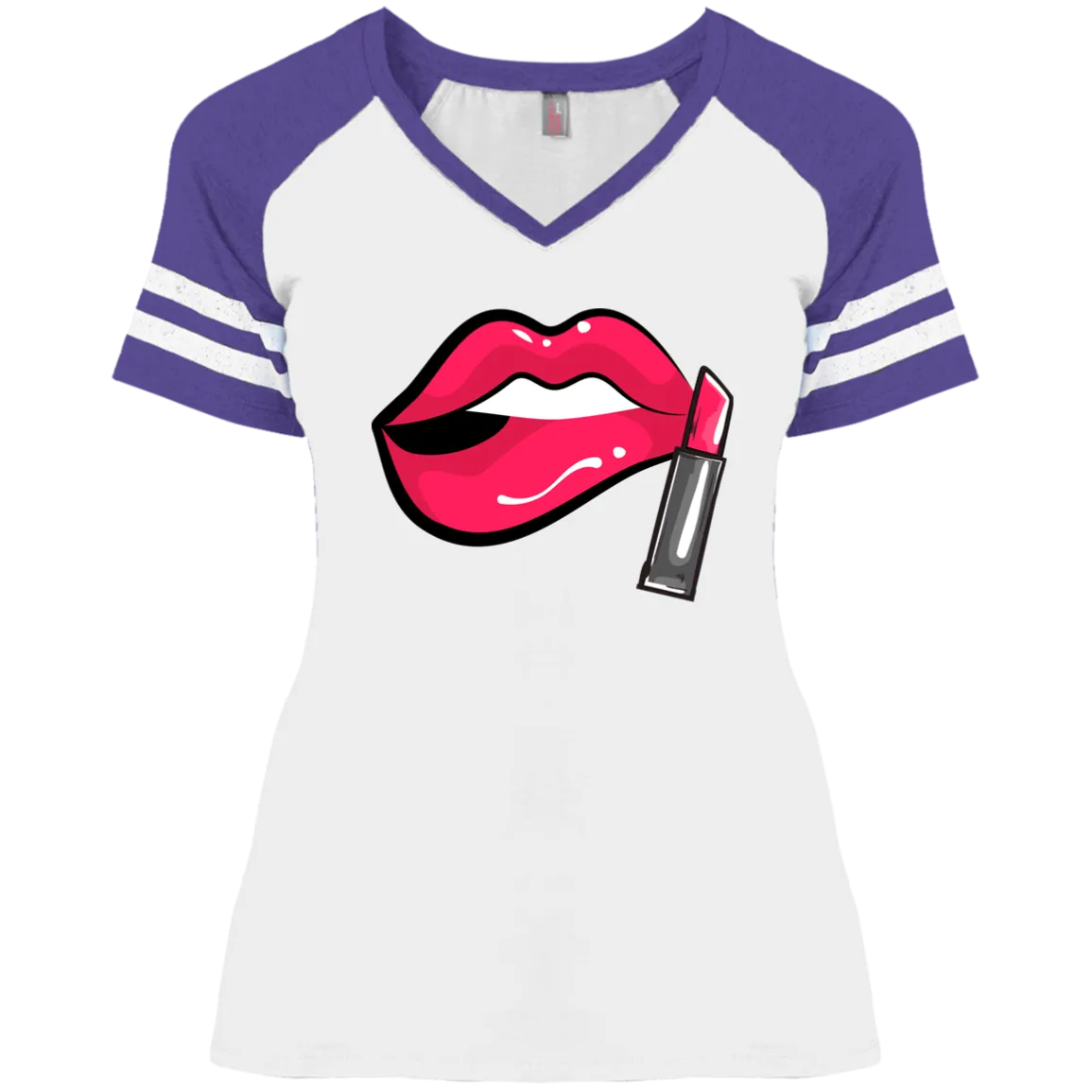 DM476 Ladies' Game V-Neck T-Shirt