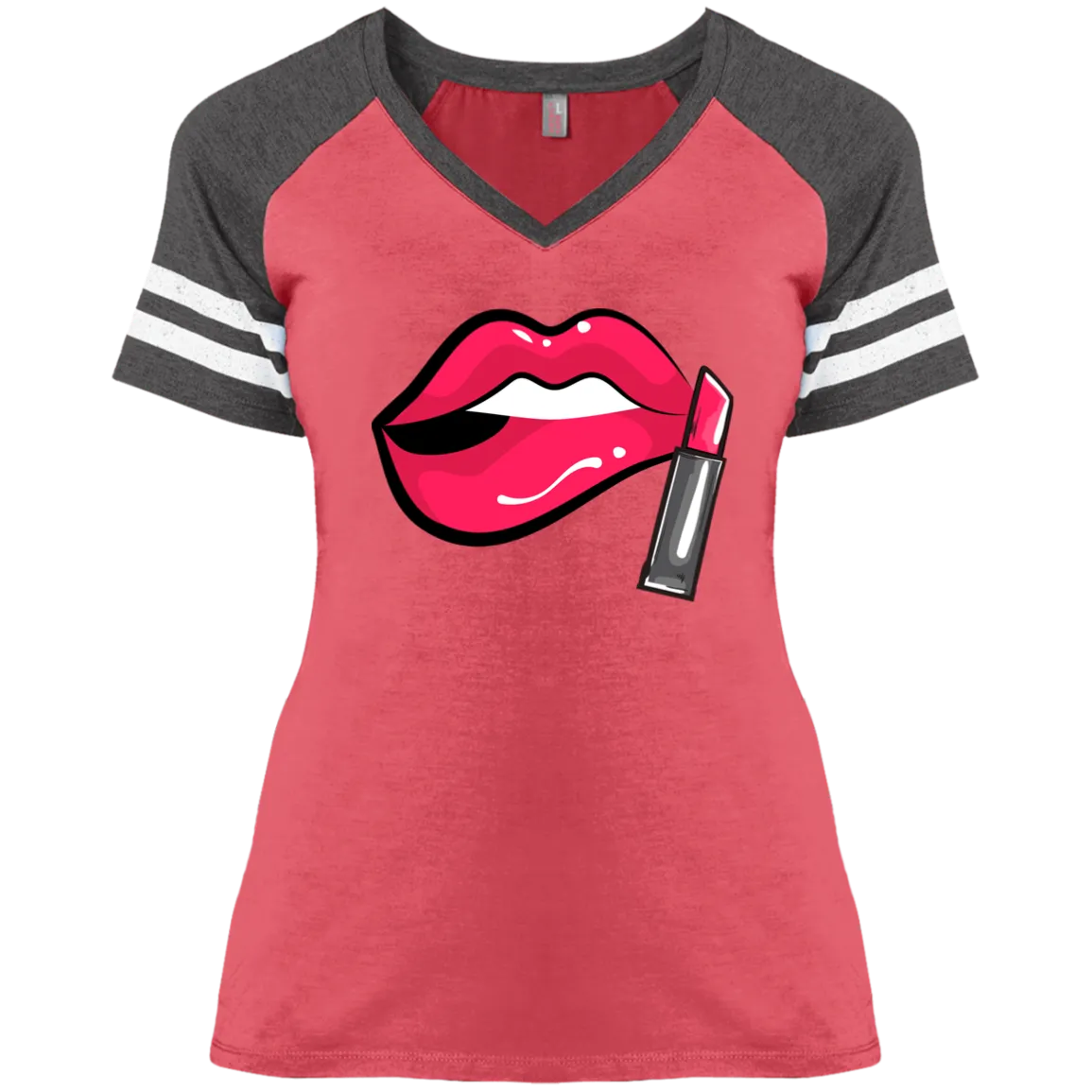 DM476 Ladies' Game V-Neck T-Shirt