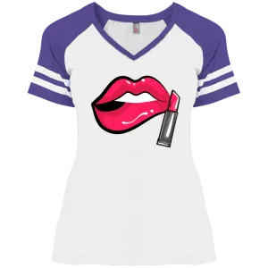 DM476 Ladies' Game V-Neck T-Shirt