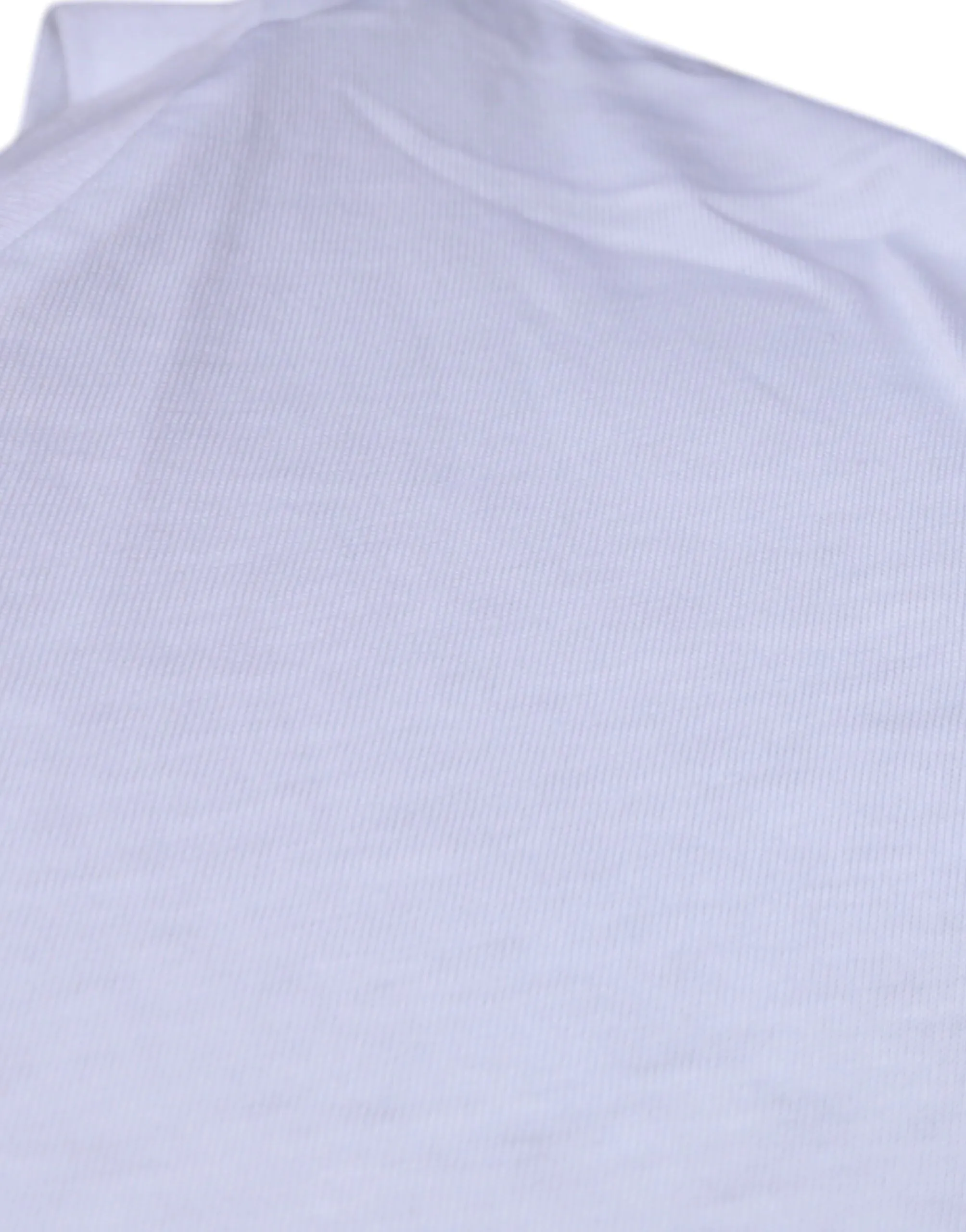 Dolce & Gabbana White Logo Print Cotton Crew Neck T-shirt