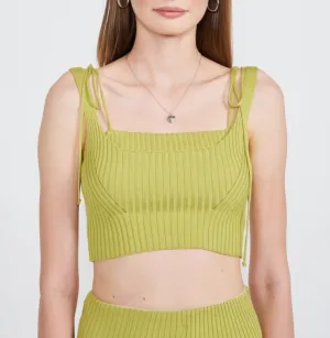 Double Layer Ribbed Tank Top
