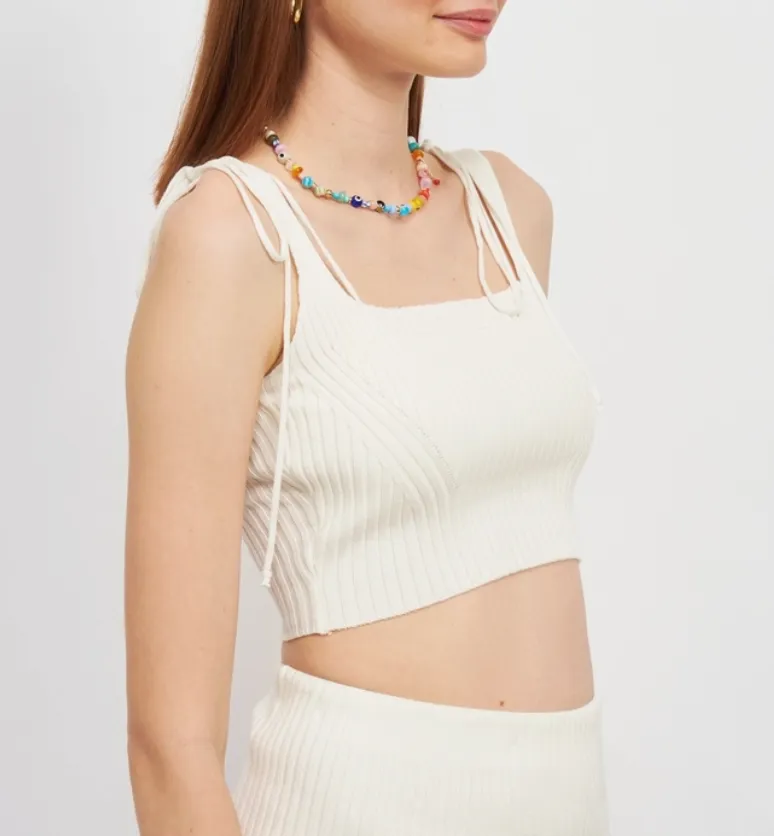 Double Layer Ribbed Tank Top