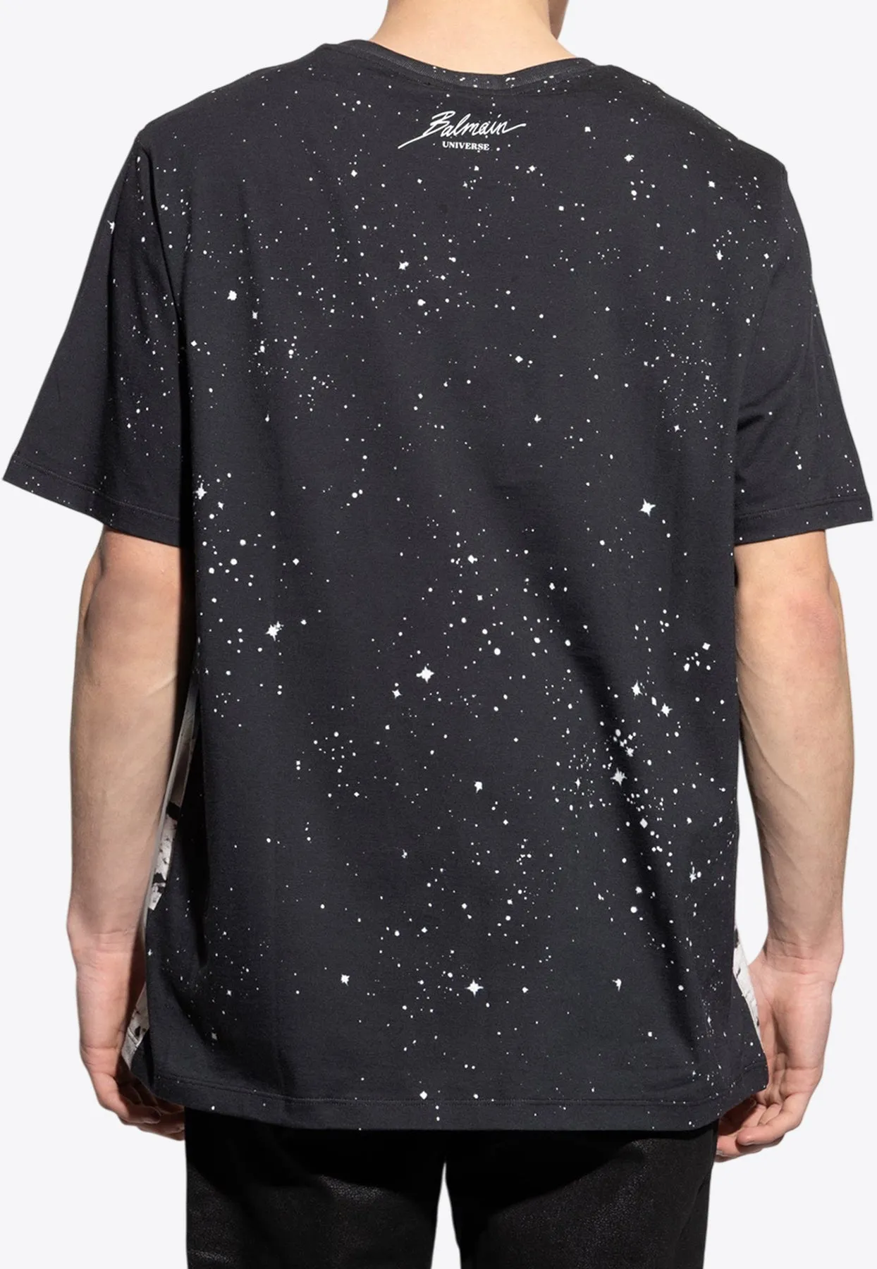 Earth and Stars Print T-shirt
