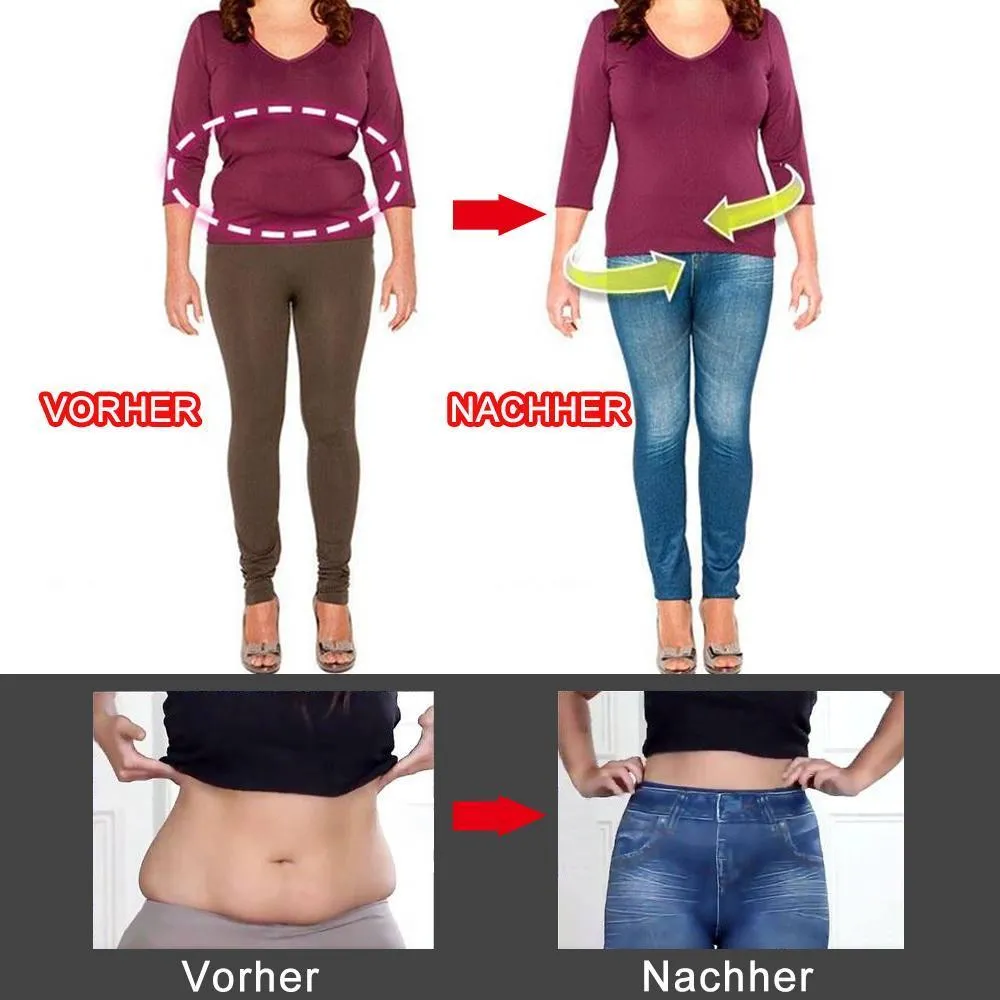 Elastische Slimming Jeans-Leggings