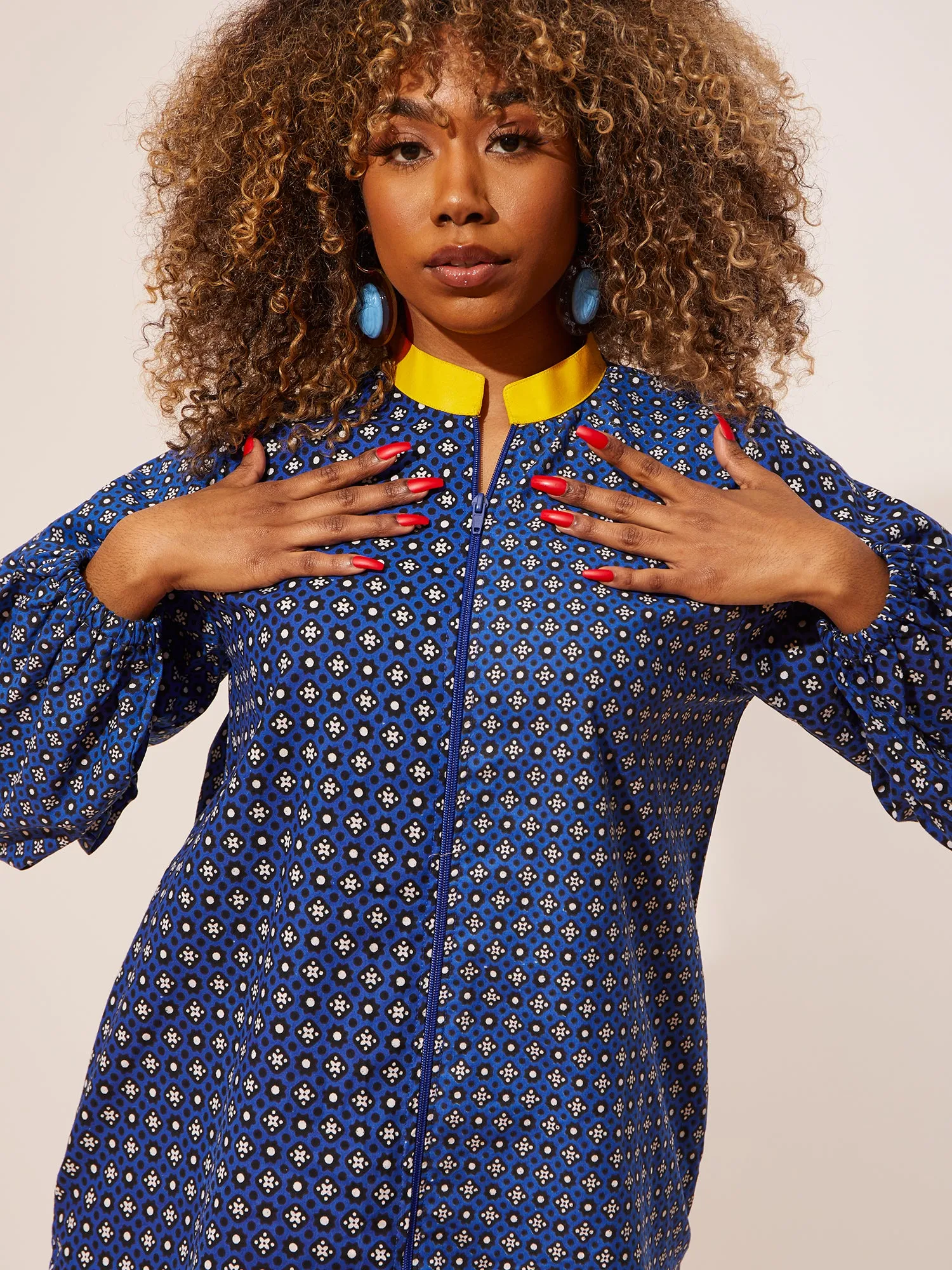 Electric Blue Zip Up