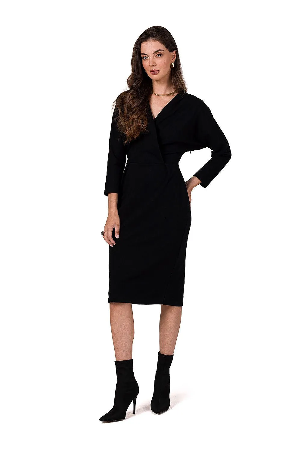 Elegant Batwing Sleeve Daydress