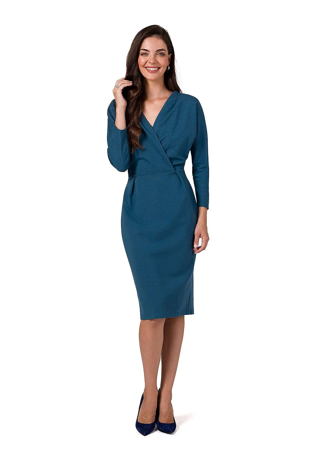 Elegant Batwing Sleeve Daydress