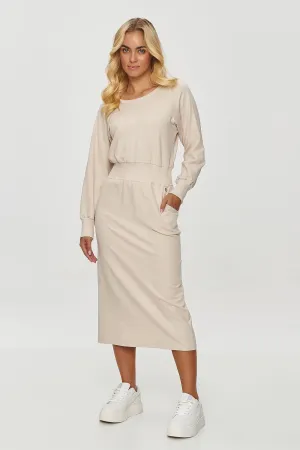 Elegant Midi Dress with Pockets