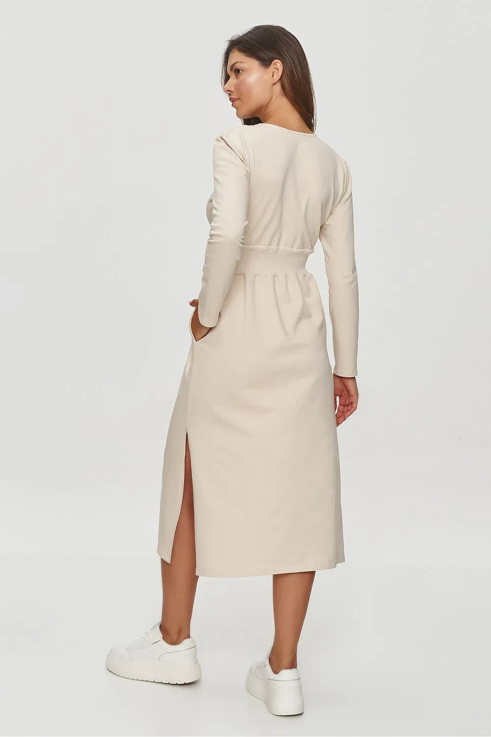 Elegant Wrap Dress with Flared Skirt