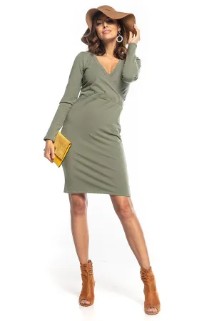 Envelope Front Knit Dress