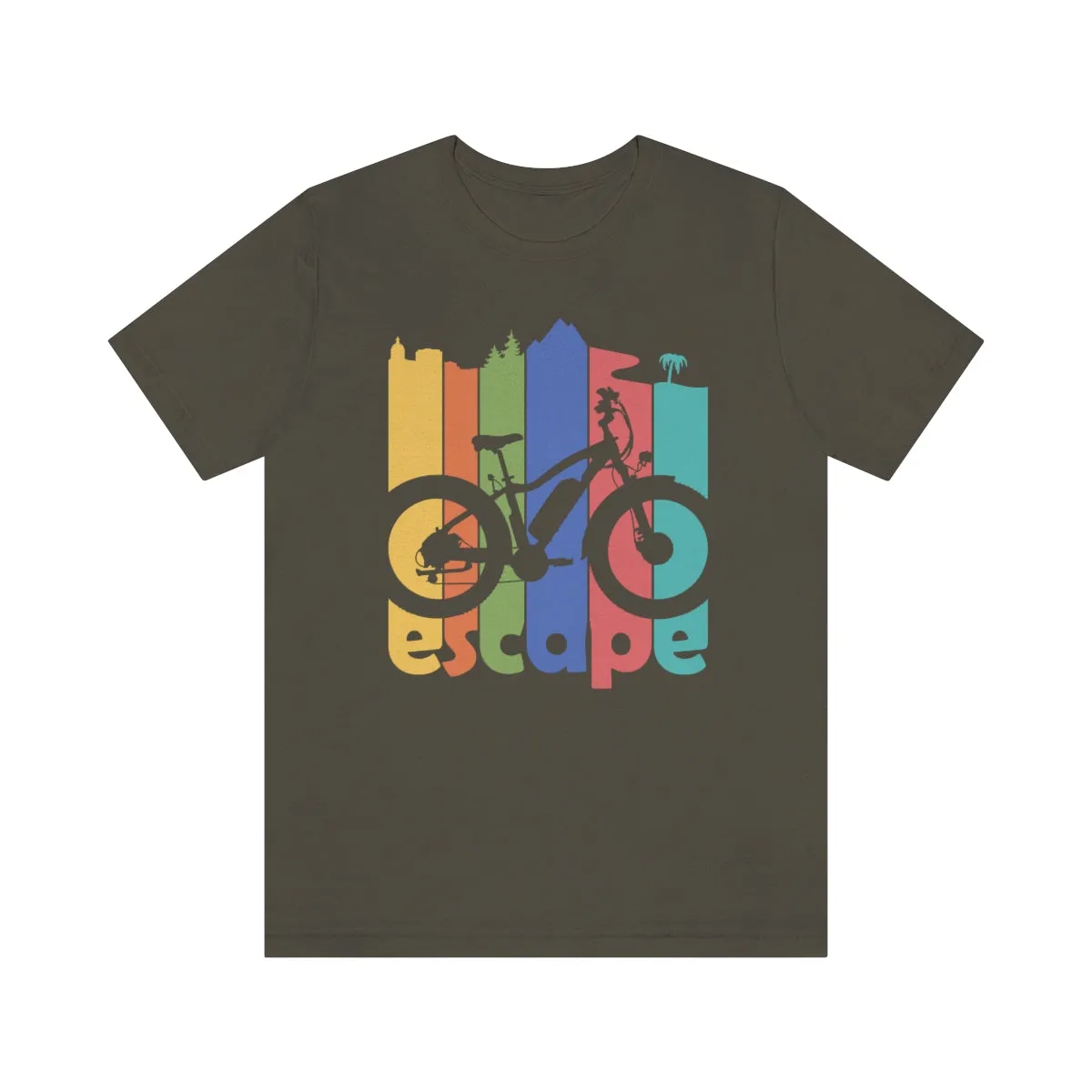 escape: Mens and Womens Electric Bike T Shirt