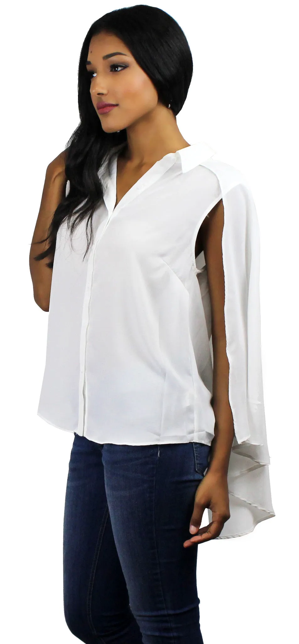Essential Cape White Top