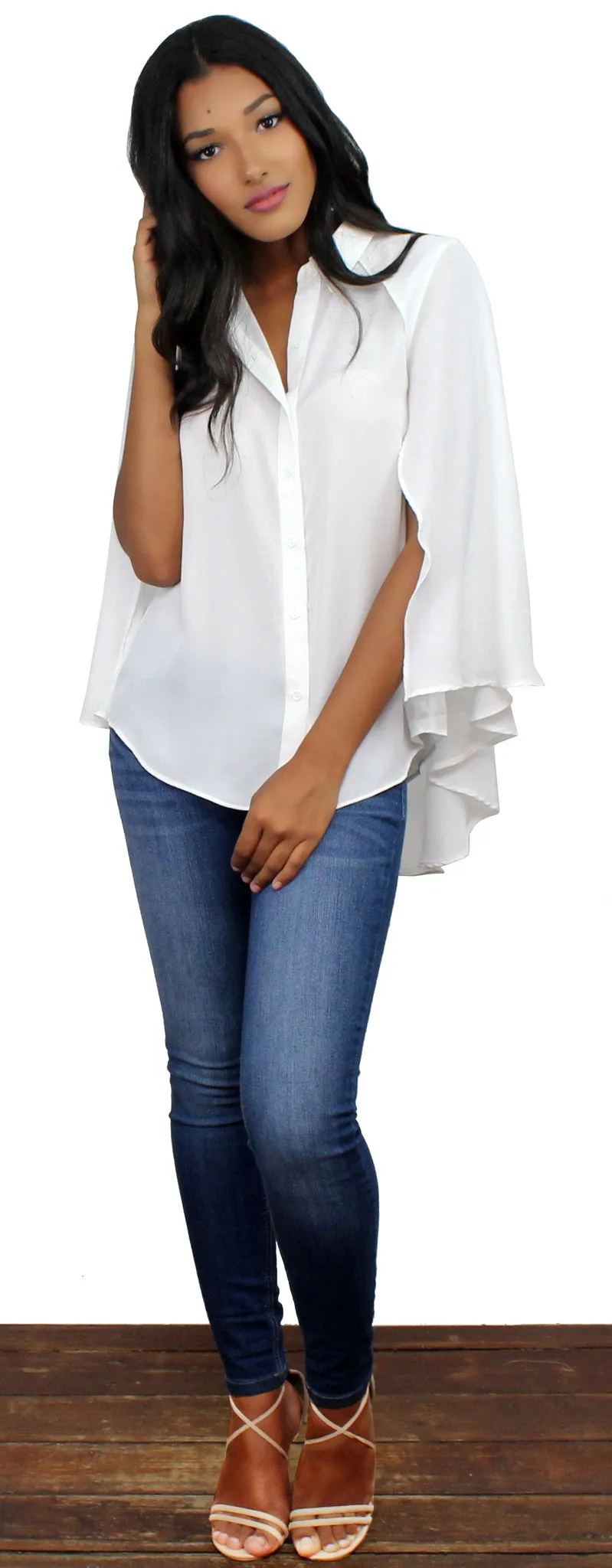 Essential Cape White Top