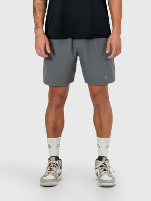 Essential Tech Shorts - Charcoal Grey/White