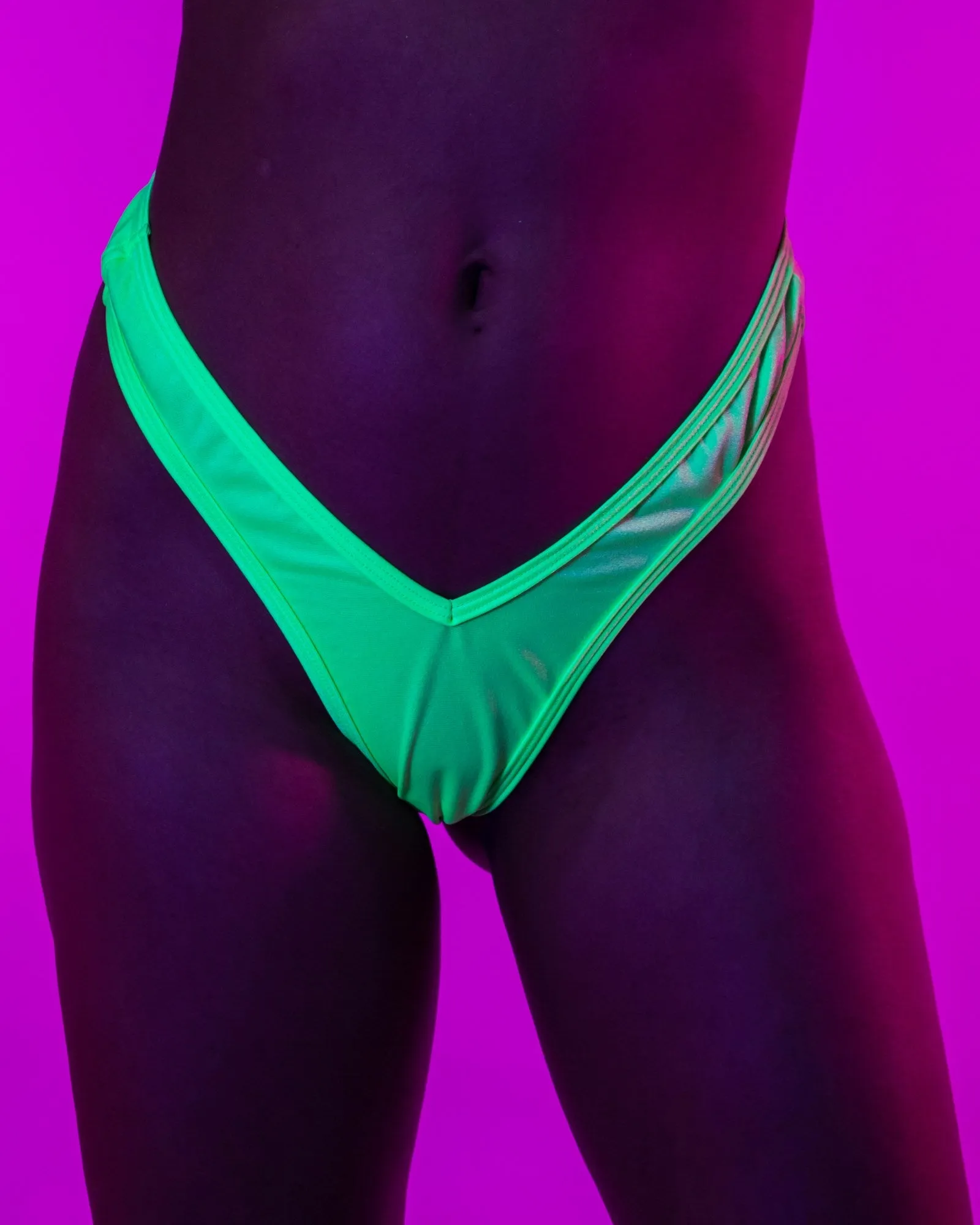 Euphoric Rebellion Scrunch Back High Waisted Deep V Thong