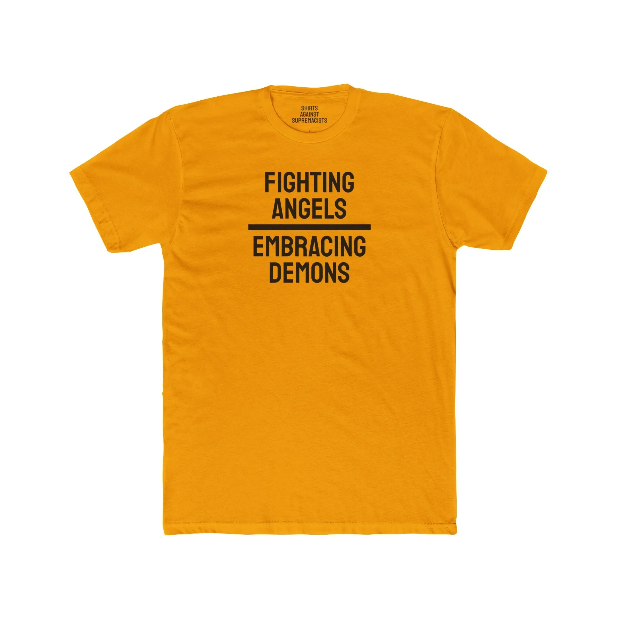 Fighting Angels Embracing Demons - Unisex Cotton Crew Tee