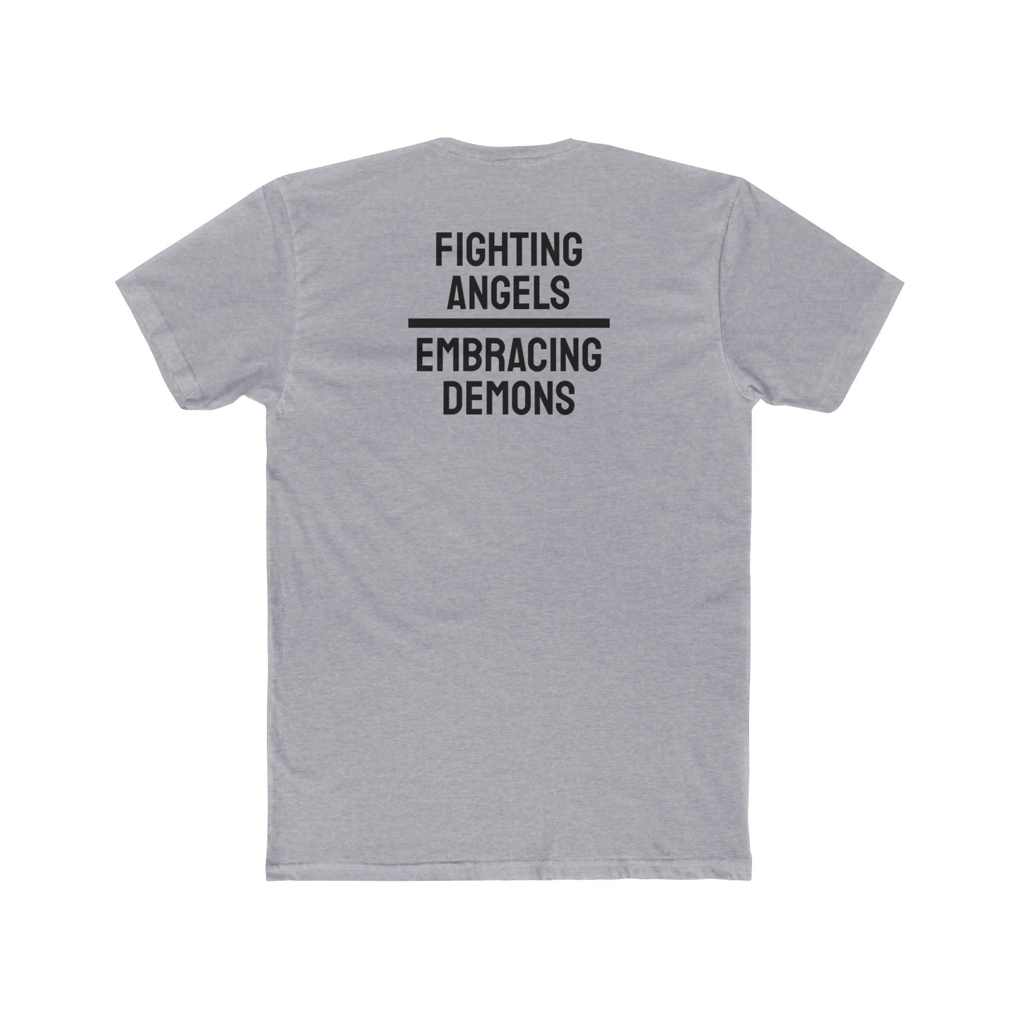 Fighting Angels Embracing Demons - Unisex Cotton Crew Tee