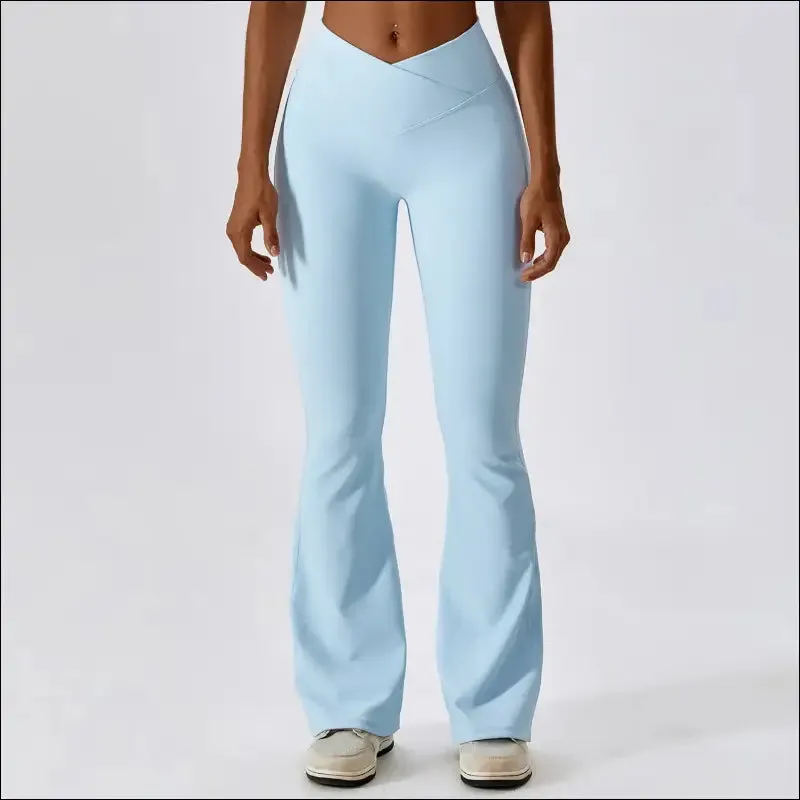 Flare leggings yoga pants for women | high waist wide leg gym workout fitness sports pant | latin
