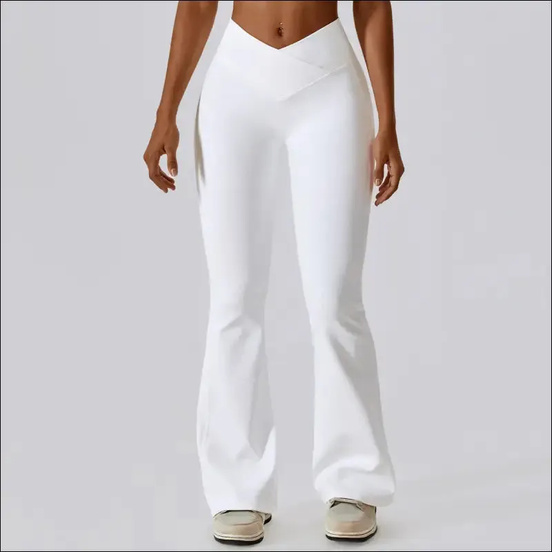 Flare leggings yoga pants for women | high waist wide leg gym workout fitness sports pant | latin