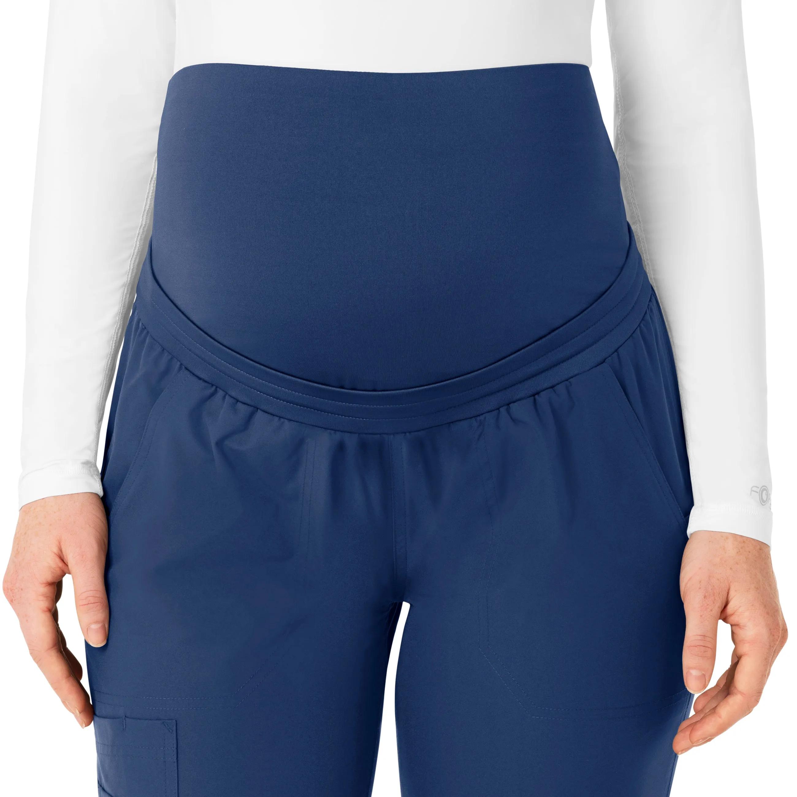 Force Essentials C54113 Maternity Jogger Scrub Pants Navy