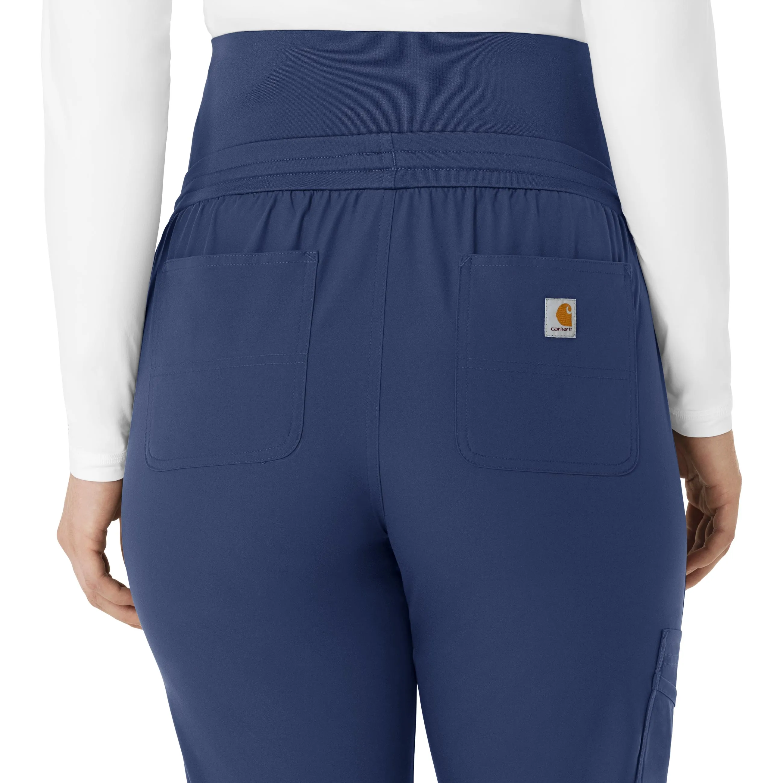 Force Essentials C54113 Maternity Jogger Scrub Pants Navy
