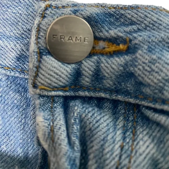 Frame high rise button fly cut off shorts size 29
