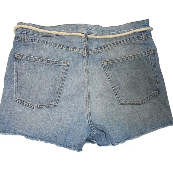 Frame high rise button fly cut off shorts size 29