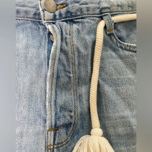Frame high rise button fly cut off shorts size 29