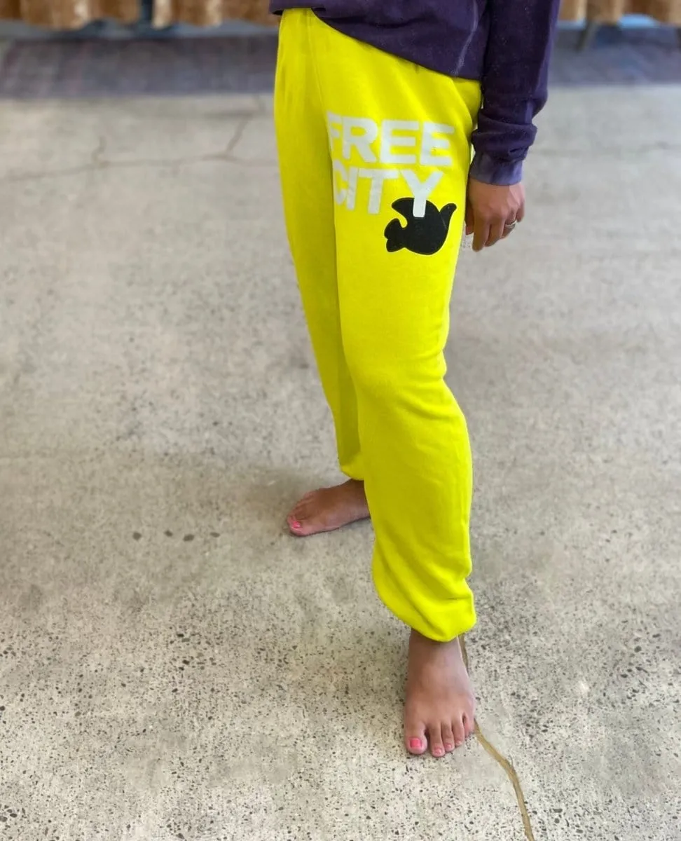 Free City Lux OG Sweatpant Glow Yellow
