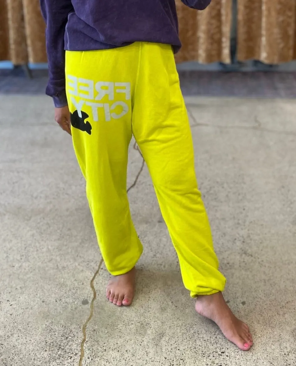 Free City Lux OG Sweatpant Glow Yellow